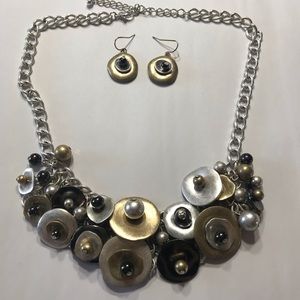 Mixed metals accent necklace
